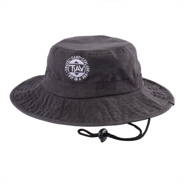 Trip In A Van x Cape Kids' Mid Brim Hat Charcoal One Size Fits Most