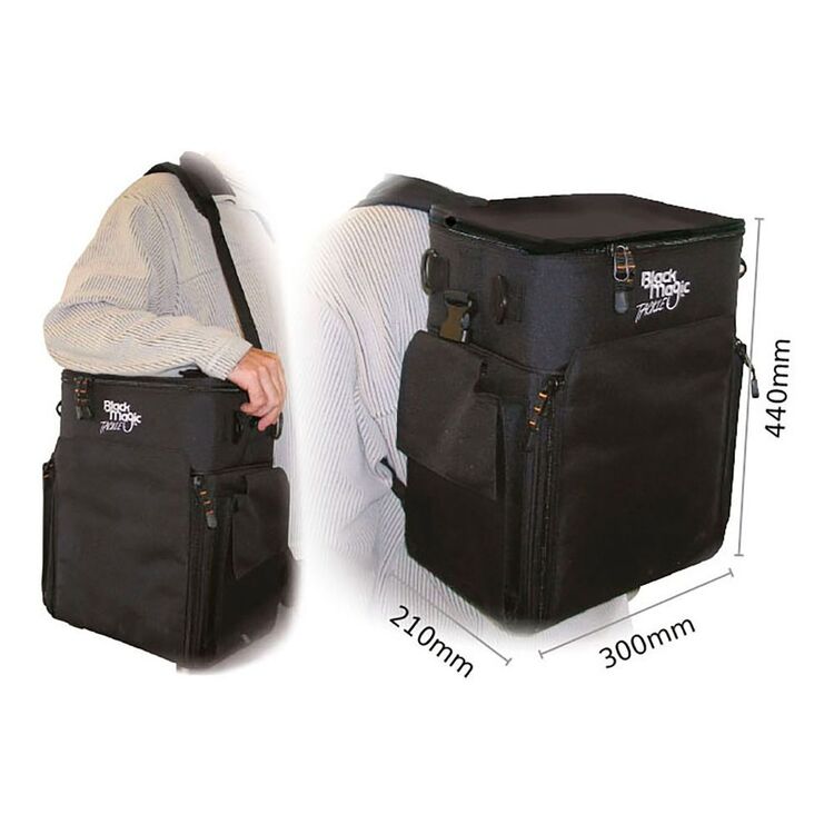 Black Magic Tackle Backpack Black