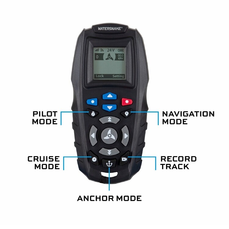 Watersnake Geo-Spot GPS 66In Bow Mount Electric Motor White