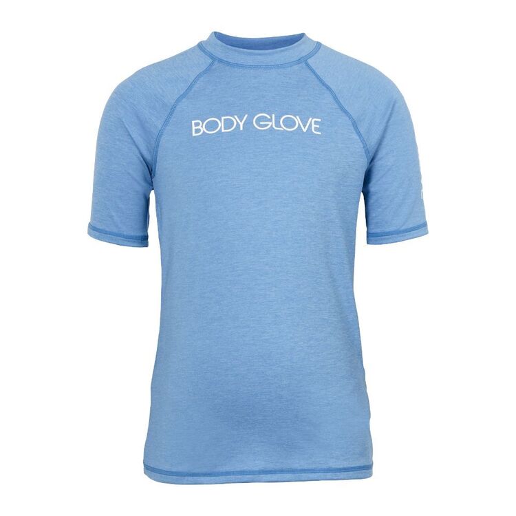 Body Glove Youth Marle Short Sleeve Rash Vest Blue