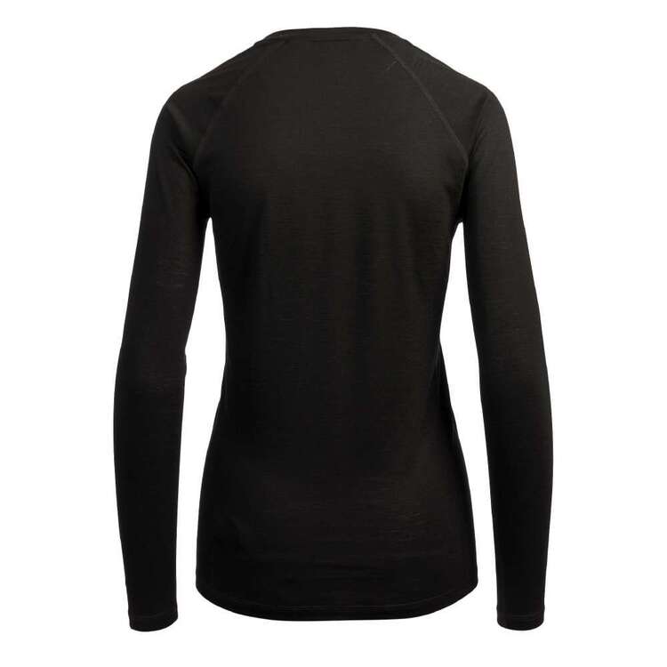 Mountain Designs Women's Merino Blend Long Sleeve Top Black