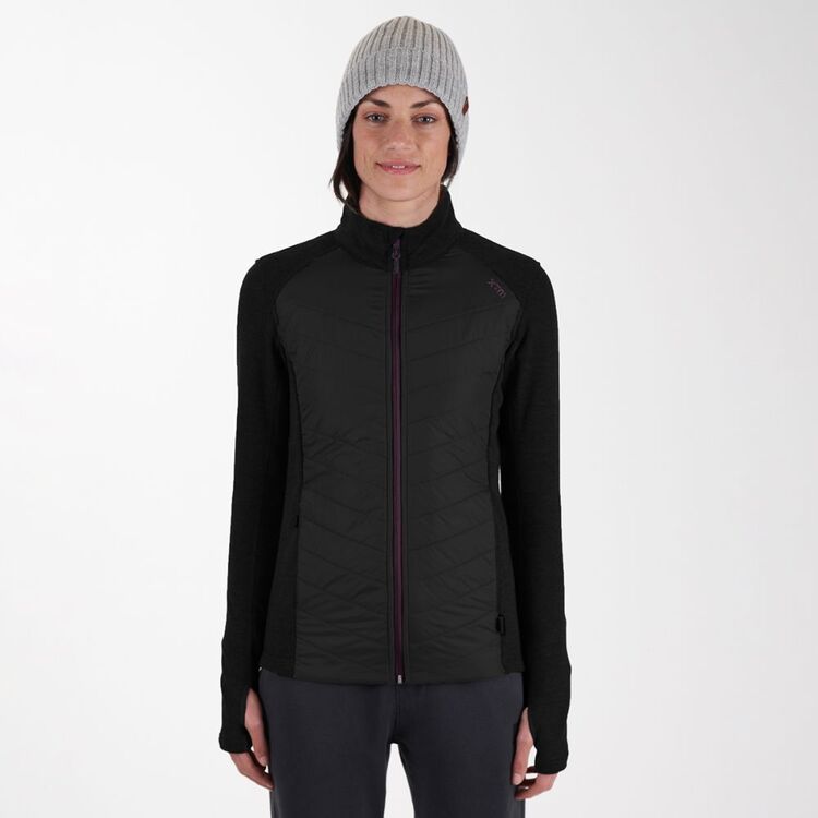 XTM Women's Back Country Hybrid Puffer Jacket Black
