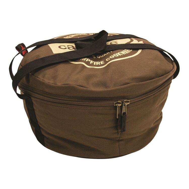Campfire Canvas Cast Iron Bag Black
