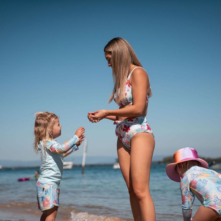 Body Glove Kids Dawn Squad Long Sleeve Rash Vest Aqua