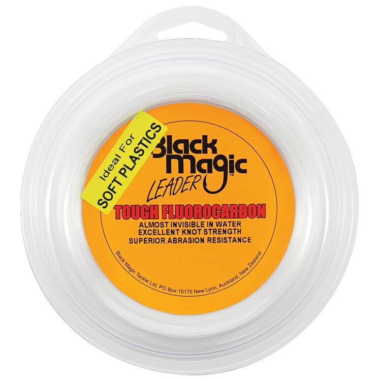 Black Magic 80m Tough Fluorocarbon Leader Line Clear 30 lb