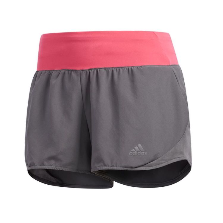 adidas Women's Run It Shorts Grey & Pink