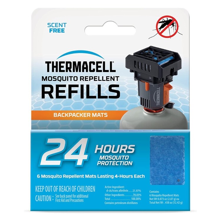 Thermacell Backpacker Mat Only 24hr Refills Grey
