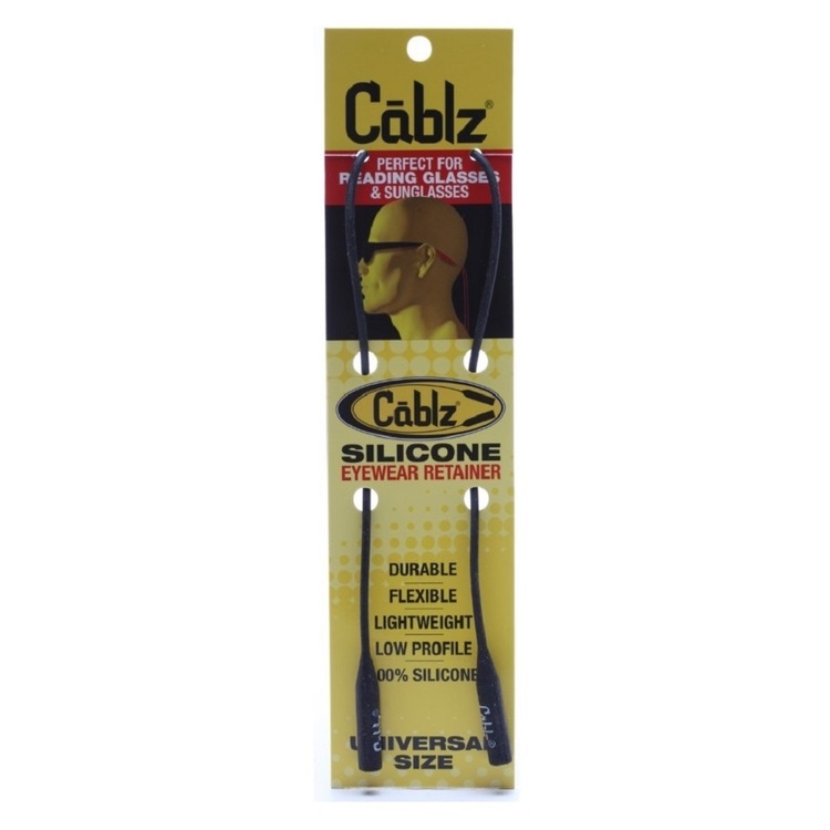 Cablz Silicone Eyewear Retainer Black