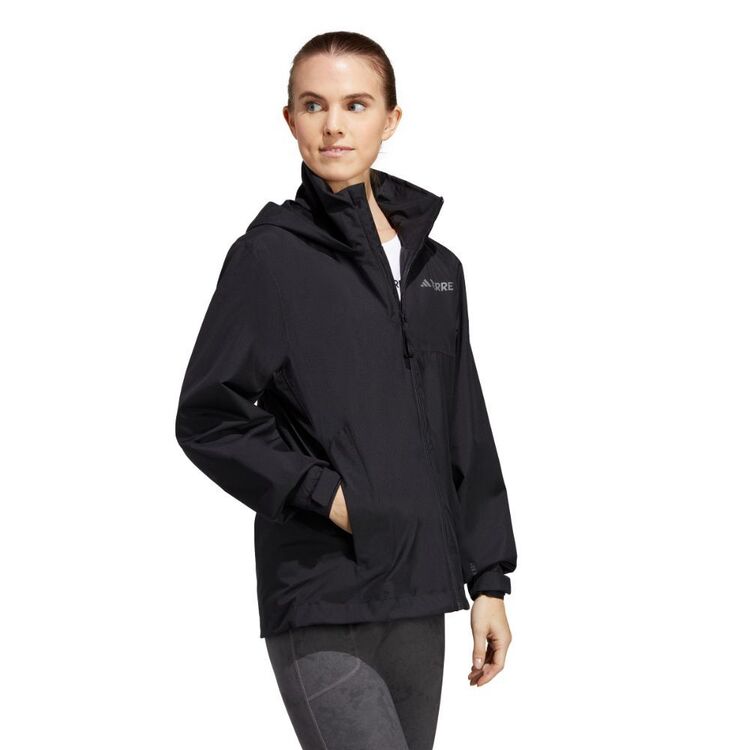 adidas Women's Multi 2 Layer Rain Jacket Black