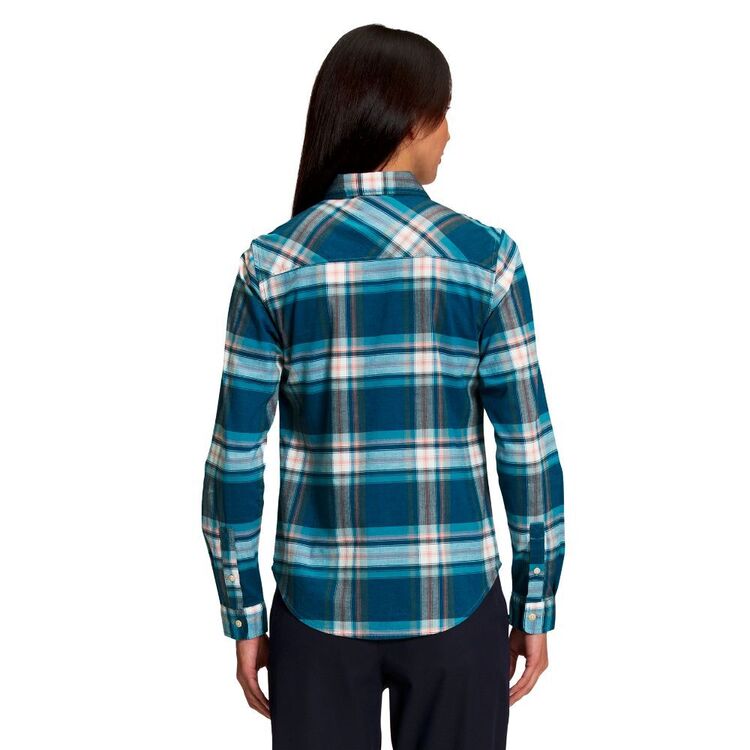 The North Face Women's Pacific Long Sleeve Shirt Goblin Blue Medium Bold Shadow