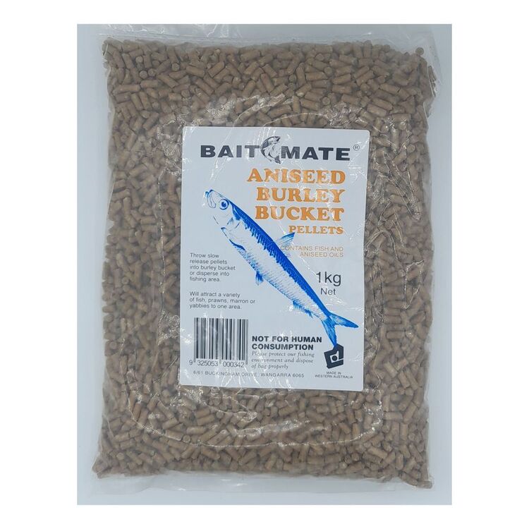 Baitmate Slow Release Pellets with Aniseed and Fish Extracts Natural 1 kg