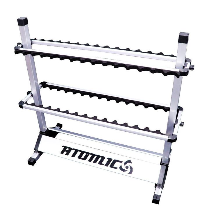 Atomic 30 Slot Aluminium Rod Rack Aluminium