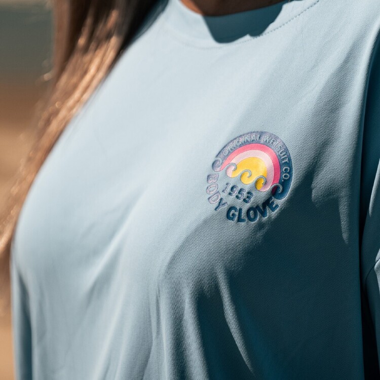 Body Glove Women's Surf Short Sleeve Tee Sky
