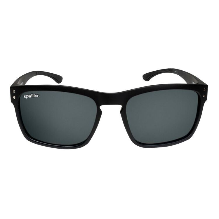 Spotters Crypto Sunglasses Matte Black & Carbon Lens