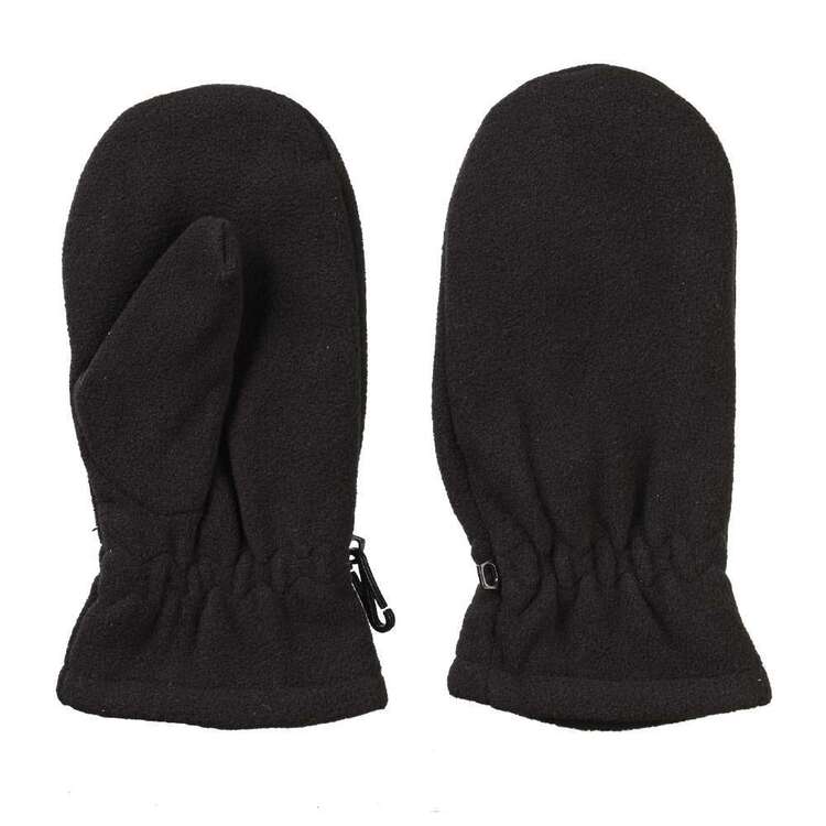 37 Degrees South Kids' Fleece Mittens Black Small