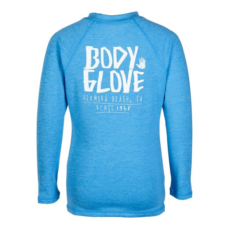Body Glove Kids' Long Sleeve Core Rash Vest Cobalt Blue