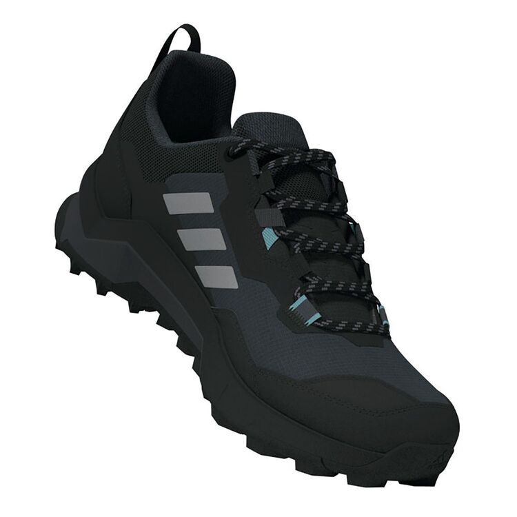 adidas Women's Terrex AX4 Gore-Tex Trail Shoes Core Black, Grey Three & Mint