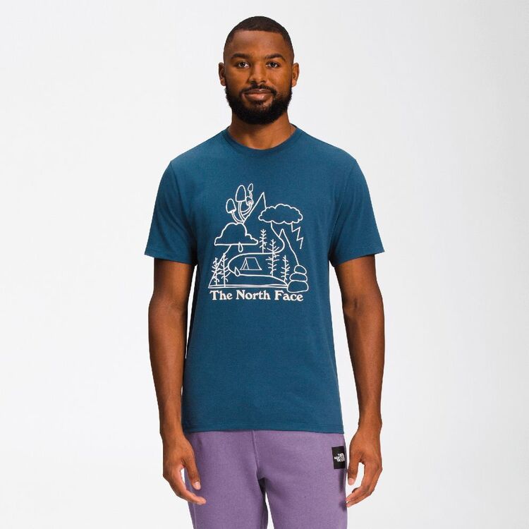 The North Face Men's Places We Love Short Sleeve Tee Shady Blue