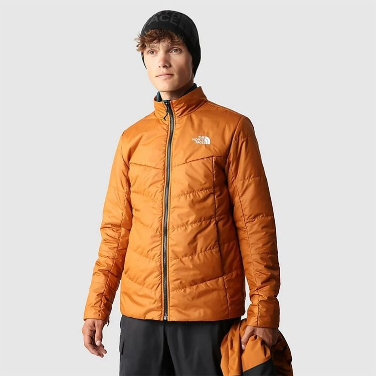 The North Face Men's Fourbarrel Tricot Jacket Leather Brown & Black
