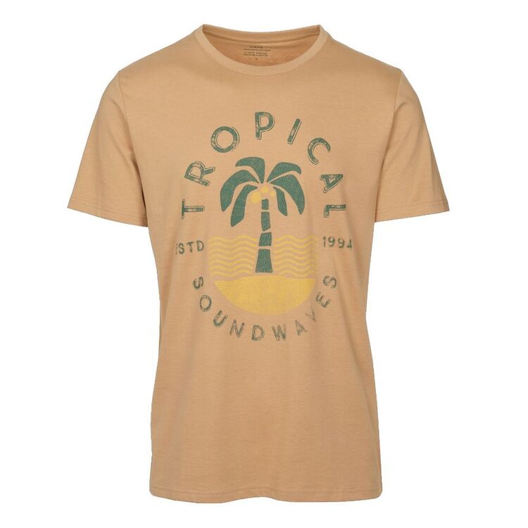 Cape Men's Tropical Tee Oatmeal