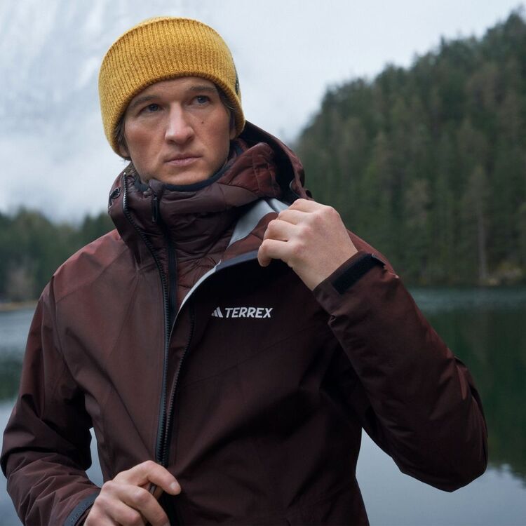 adidas Men's Terrex Experior Goretex Run Jacket Shadow Brown