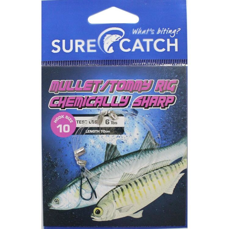 Sure catch Mullet Rig Chemically Sharpened #10 Blue 10
