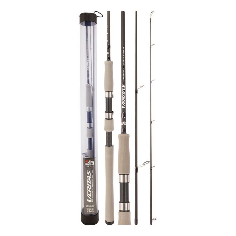 Abu Garcia Veritas 7ft 3 Piece Medium 3-6kg Tournament Travel Spinning Rod Multicolour 7Ft M/3-6Kg