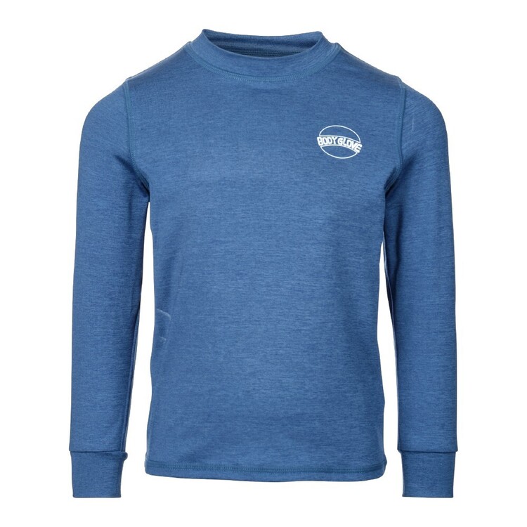 Body Glove Kids Long Sleeve Core Beach Print Rash Vest Navy Marle