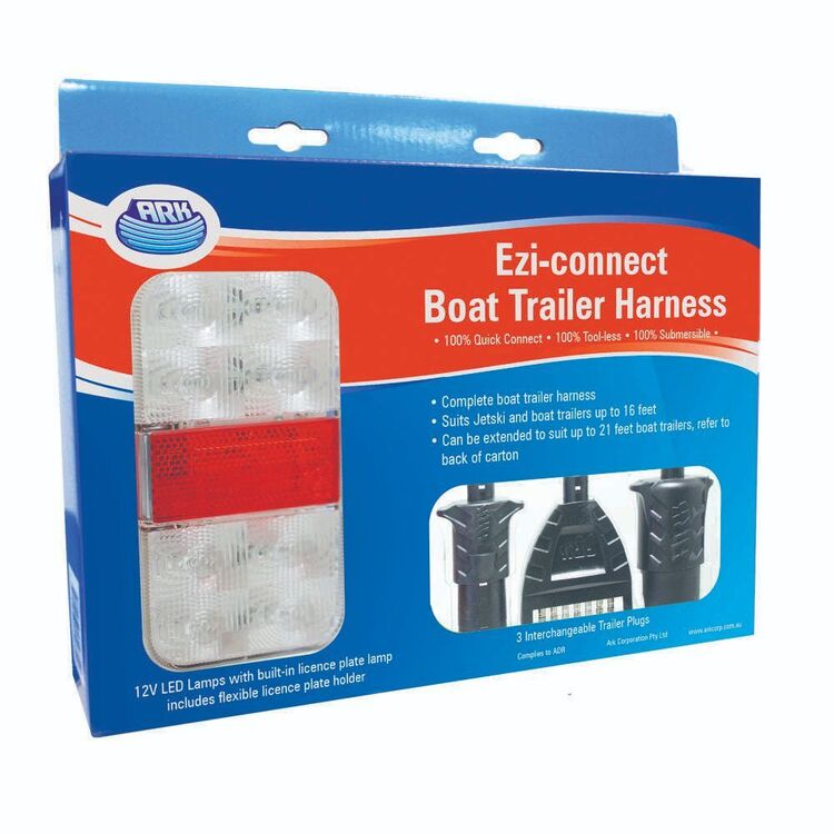 Ark LED Boat Trailer Harness Black