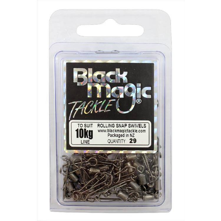 Black Magic Rolling Snap Swivel Economy Pack