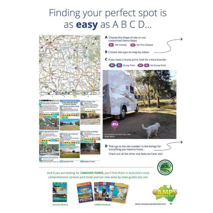 Camps 12 Australia Wide Free & Budget Camping Sites Guide Standard Edition Multicoloured A4