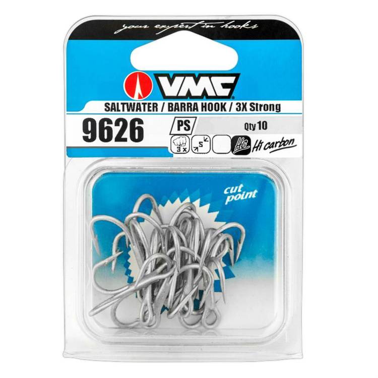 VMC O'Shaun Treble 3X Permasteel Hooks 10 Pack
