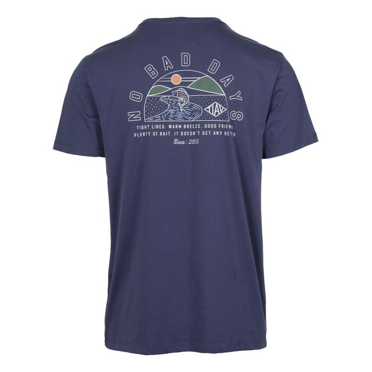 Trip In A Van Men's No Bad Days Tee Washed Navy