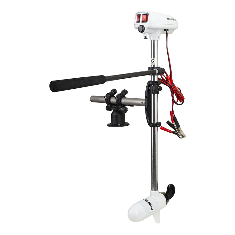 Watersnake T-24 Electric Motor 24lb with Kayak Bracket White