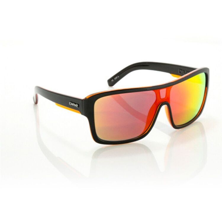 Carve Anchor Beard Iridium Sunglasses Gloss Black & Orange Iridium One Size Fits Most