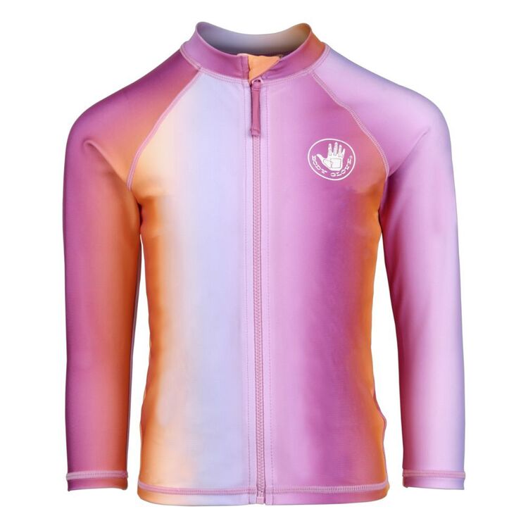 Body Glove Kids Rainbow Zip Rash Vest Rainbow