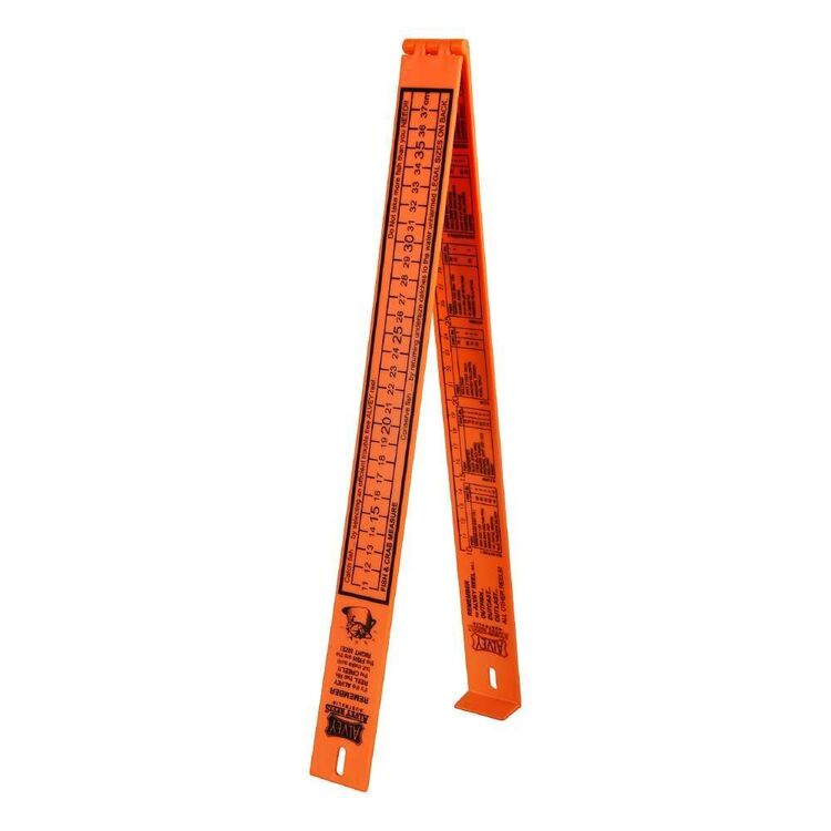 Alvey Fish Measure Stick 80cm Yellow 80 cm