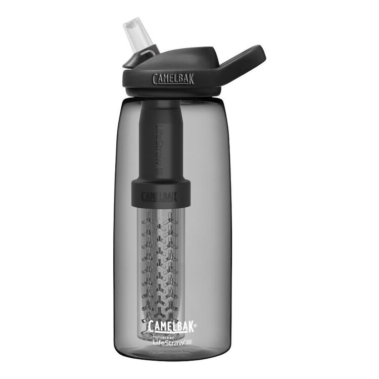 CamelBak Eddy + 1L Water Bottle With Lifestraw Black 1 L