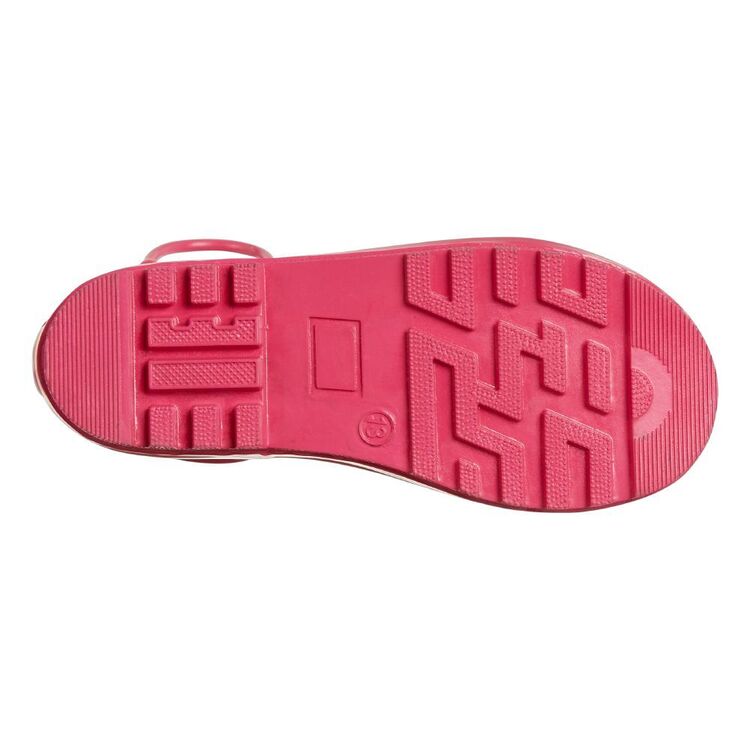 Cape Girl's Puddle Hearts Print Gumboot Multicoloured