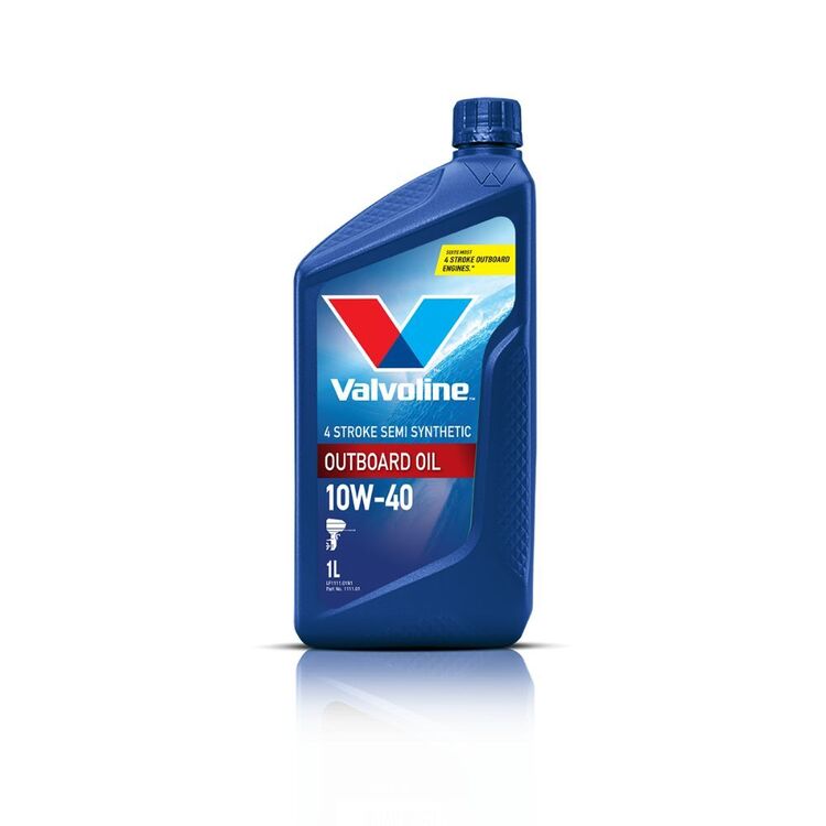 Valvoline 4 Stroke Semi-Synthetic Outboard 1L Marine Oil Black 1 L
