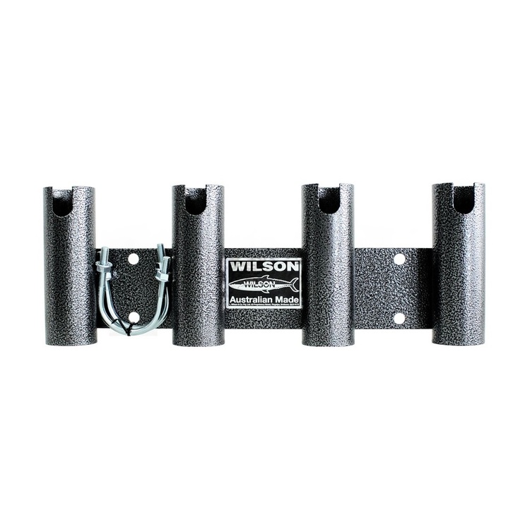 Wilson 4-Hole Bull Bar Rod Holder Black