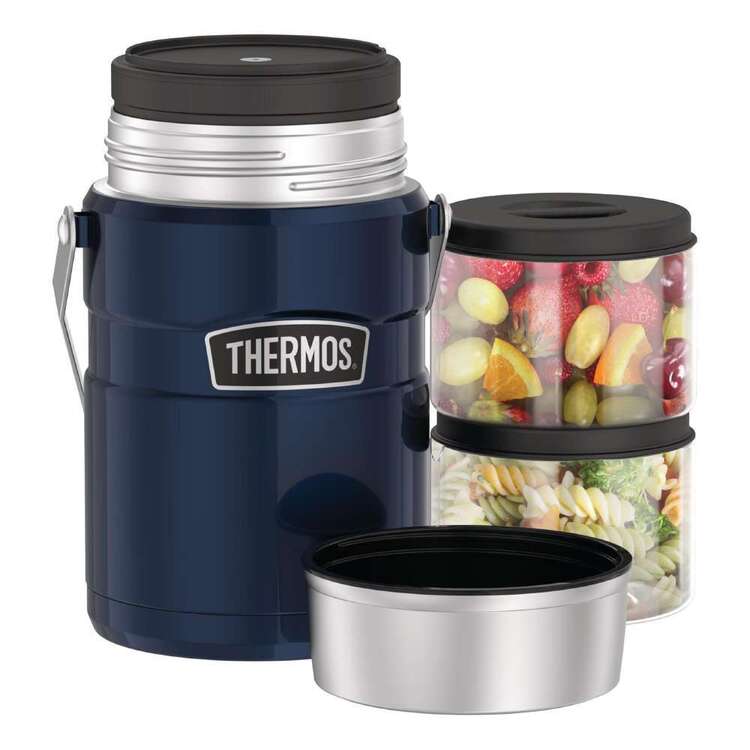 Thermos King&acirc;&bdquo;&cent; Big Boss Stainless Steel Food Jar Navy 1.39L