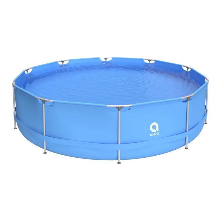 Avenli Round Swimming Pool 12ft Blue 12 ft