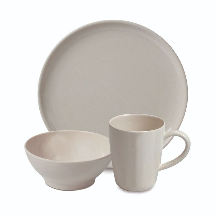 Campfire Bamboo 12 Piece Dinner Set Cream