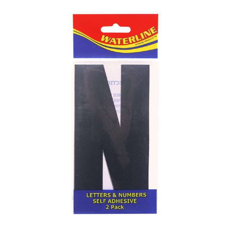 Waterline Boat Letter ''N'' 6 Inch 2 Pack