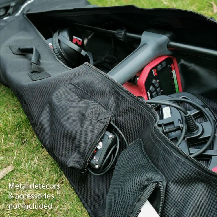Universal Prospecting Metal Detector Carry Bag Black
