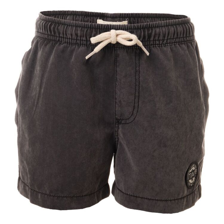 Cape Kids' Trip In A Van Acid Volley Shorts Acid Washed Black