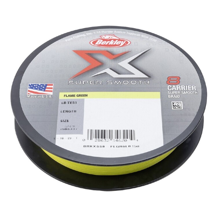 Berkley X8 Braid Line 300 Metre Spool Flame Green