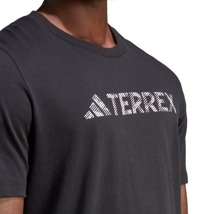 adidas Men's Terrex Logo Short Sleeve Tee Black