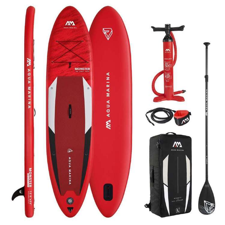 Aqua Marina Monster 2.0 12' Inflatable Stand Up Paddle Board With Paddle